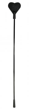Schwarze Gerte mit Spitze in Herzform Schwarze Gerte mit Spitze in Herzform
