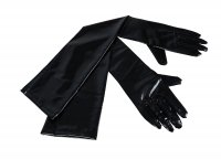 Vorschau: Schwarze, extra lange Handschuhe aus Wetlook