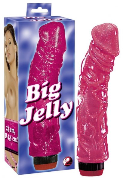 Big Jelly Vibrator in Pink