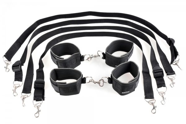 Hand- und Fu?fessel-Set f?r Bondage-Spa?