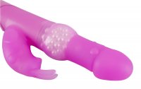 Vorschau: Silikon-Perlenvibrator mit Klitoris-Vibro-Bunny