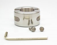 Vorschau: Ein Edelstahl Ballstretcher mit 35 mm Höhe und 620 g Gewicht auf einem weißen Hintergrund.