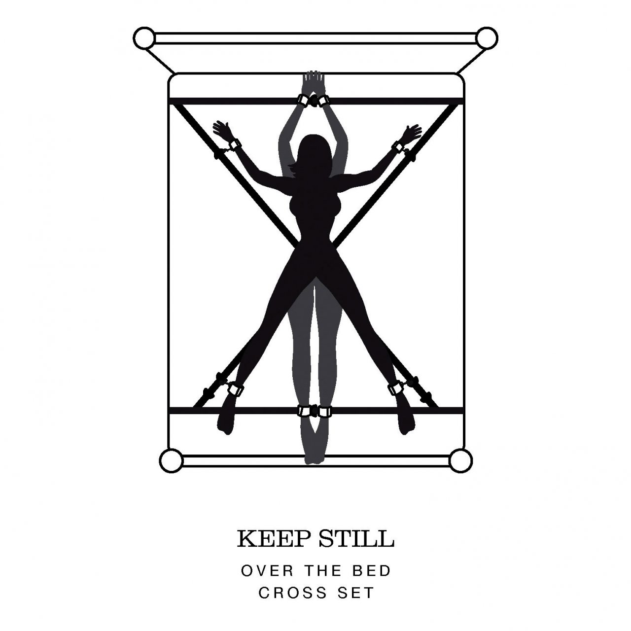 Keep Still Kreuz-Bettfesseln