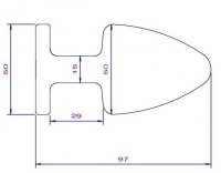 Vorschau: Buttplug aus Edelstahl Ø 50 mm