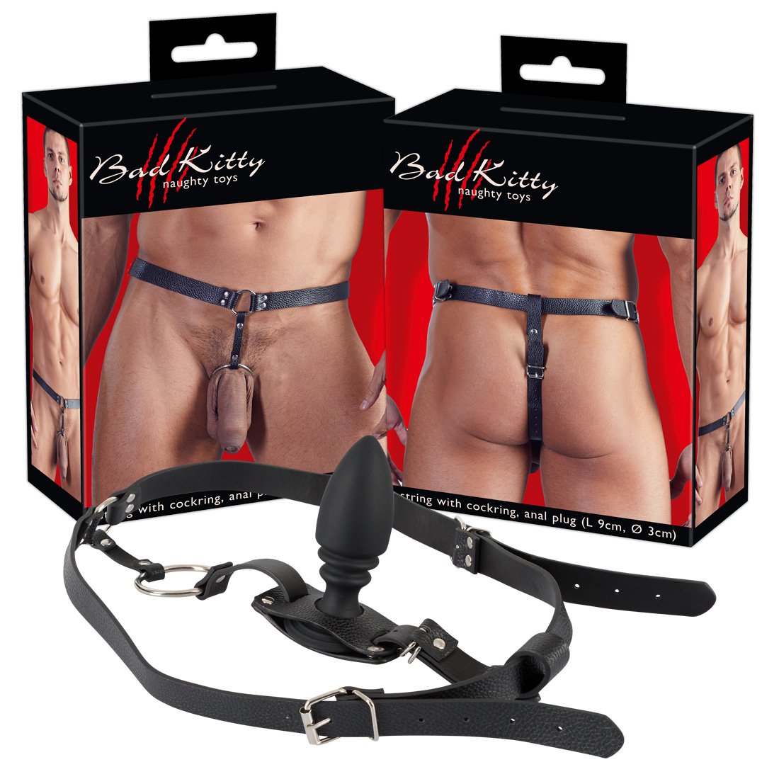 String mit Cockring und Analplug String mit Cockring und Analplug