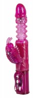 Vorschau: Pinker Perlenvibrator mit Klitoris-Reizarm