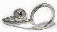 Vorschau: Cockring mit Asslock aus Edelstahl nach Wahl