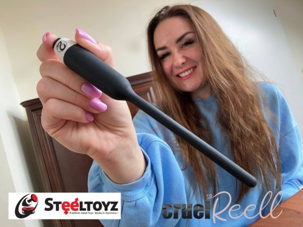 Schwarzer Dilator mit Vibration in sieben Stufen