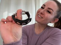 Vorschau: Leder Cockstrap mit zwei Ketten