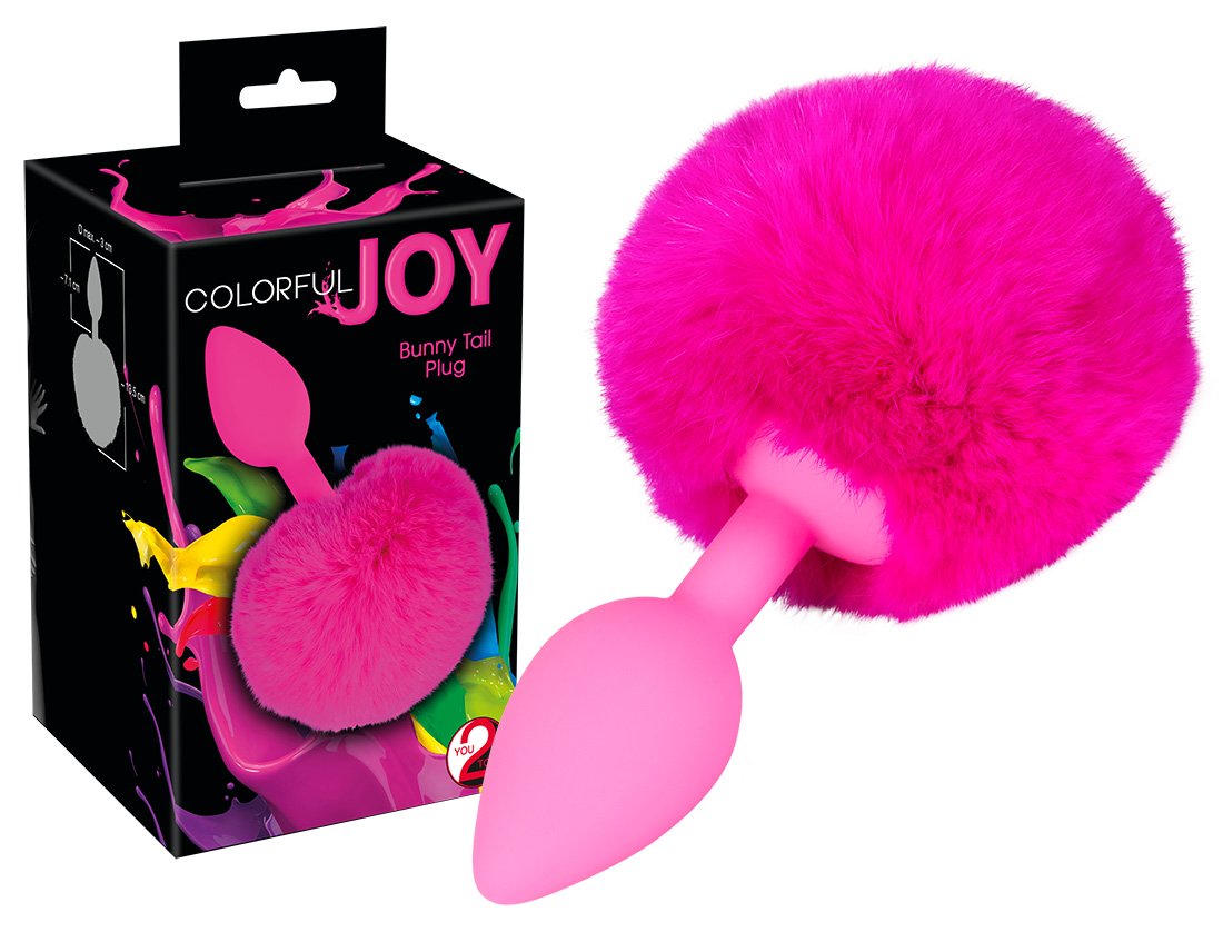 Verspielter Colorful Joy Bunny Tail Plug