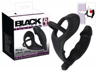 Vibro Penisring mit Analplug Black Velvets ring & vibro plu