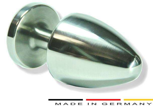 Buttplug  60 mm aus Edelstahl  Custom Gravur | Steeltoyz