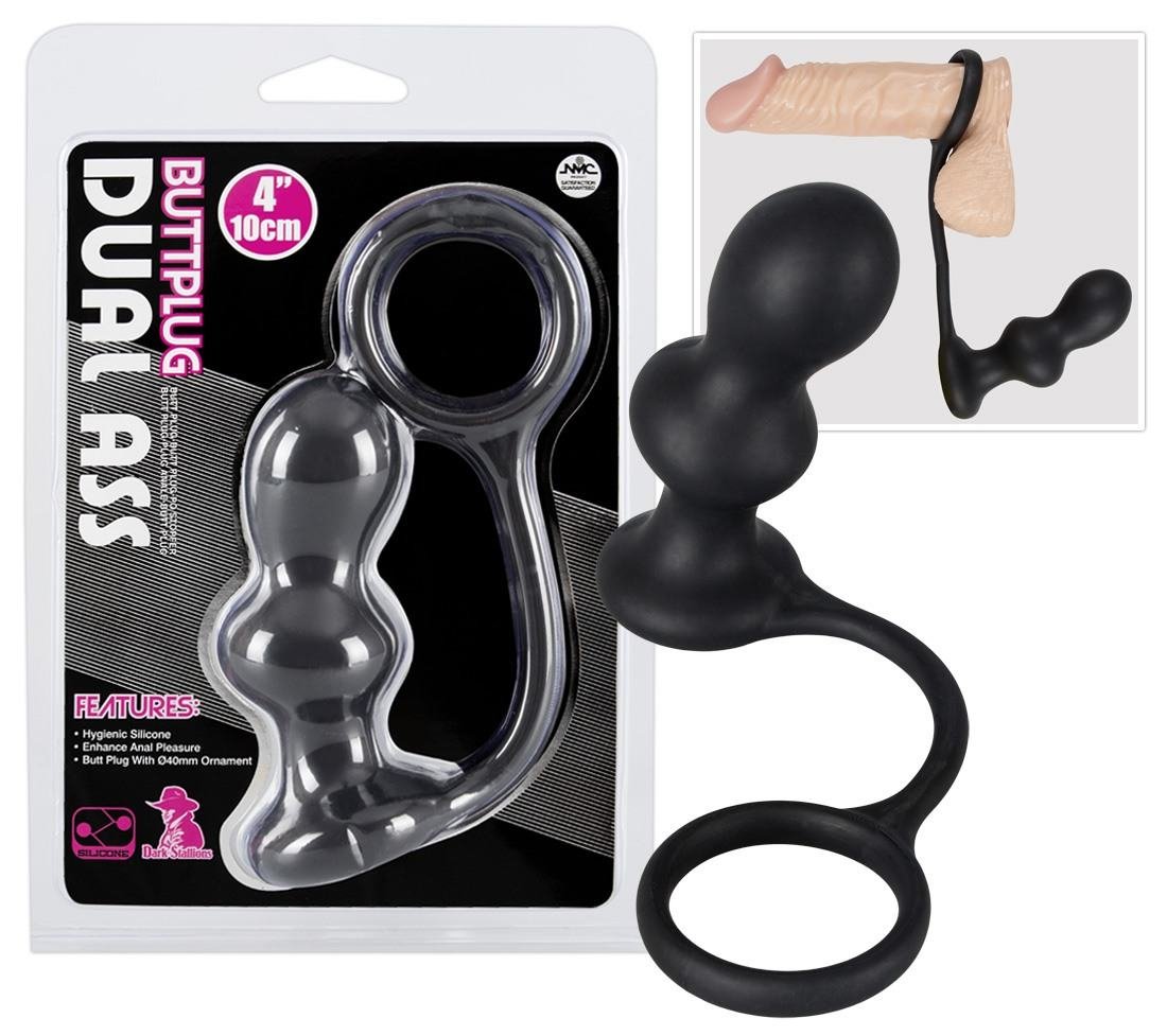 penisring mit plug Analplug mit Hoden- und Penisring | Sonstige Cockringe | Cock-Rings |  Fetisch & SM-Bedarf main image 0