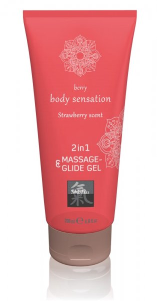 Massage &amp; Glide Gel 2 in1 Strawberry Scent