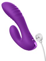 Vorschau: Mini-Rabbitvibrator Secret Lover violett – Ansicht mit USB-Ladekabel