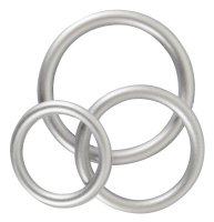 Vorschau: Metallic Silicone Cock Ring Set