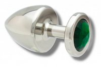 Vorschau: Buttplug Edelstahl 40 mm grün