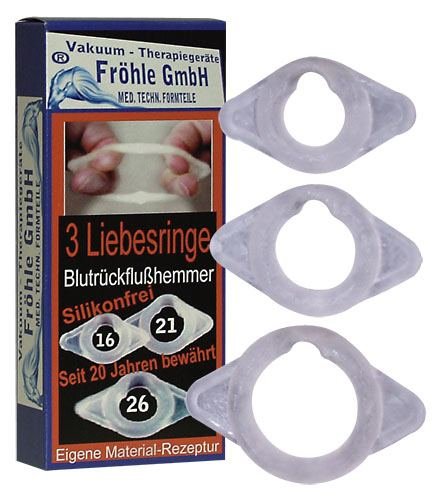Fröhle Penisringe 3er-Pack 16 mm, 21 mm und 26 mm Fröhle Penisringe 3er-Pack 16 mm, 21 mm und 26 mm