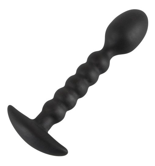 Schwarzer Analdildo aus Silikon - Ø 2,4 cm