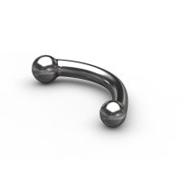 Vorschau: Gebogener Stahl-Dildo