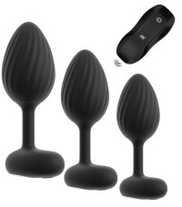 Vibro-Analplug Set mit Fernbedienung