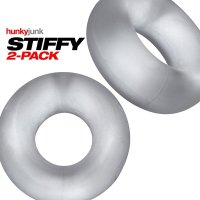 Vorschau: STIFFY 2er-Pack Bullen-Cockringe - Clear Ice