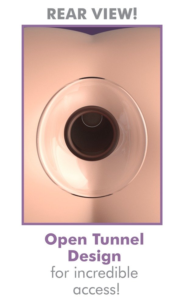 Anal Gaper Glas Tunnelplug - Ø 6,4 cm- Einzelstück