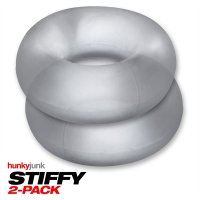 Vorschau: STIFFY 2er-Pack Bullen-Cockringe - Clear Ice