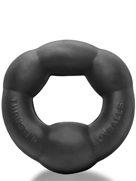 Oxballs THRUSTER Penisring Night Edition Schwarz – Vorderansicht