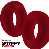 Vorschau: STIFFY 2er-Pack Bullen-Cockringe - Cherry Ice