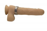 Vorschau: Cockring Penisring Edelstahl mit Rille 15 mm breit