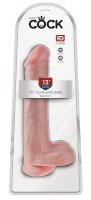 Vorschau: Naturdildo XXL mit Hoden und Saugfuß Ø 7 cm