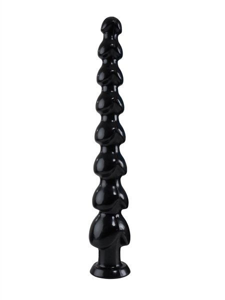 XXL-Dildo WAD Super Galaxy schwarz – 59 cm, profilierte Form, Gesamtansicht