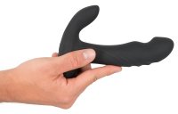 Vorschau: Schwarzer Prostata-Stimulator mit Perineumreizer