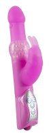 Vorschau: Silikon-Perlenvibrator mit Klitoris-Vibro-Bunny