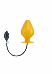 Aufblasbarer Plug Vortex gelb XL