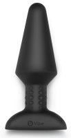 Vorschau: Analvibrator Rimming XL schwarz – Vorderansicht mit breiter Basis
