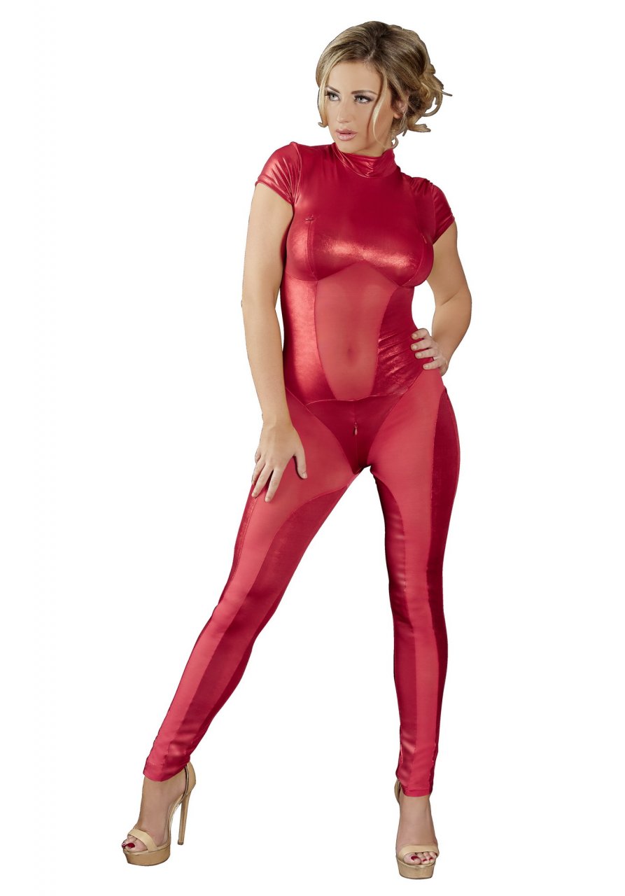 Roter Catsuit