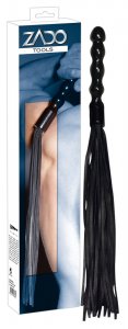 Leder-Peitsche mit Holzgriff Leder Peitsche