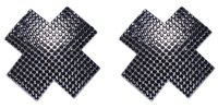 Vorschau: Nippelsticker Cross Schwarz