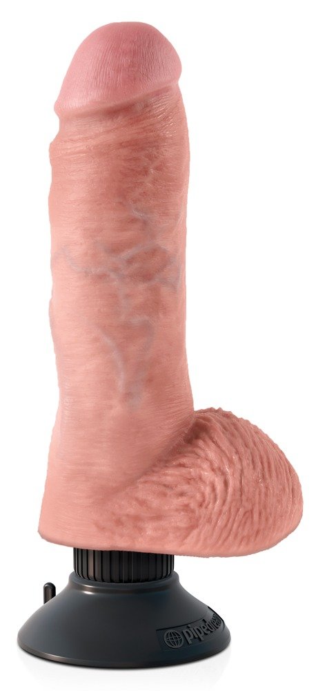 8"" Vibrating Cock with Balls