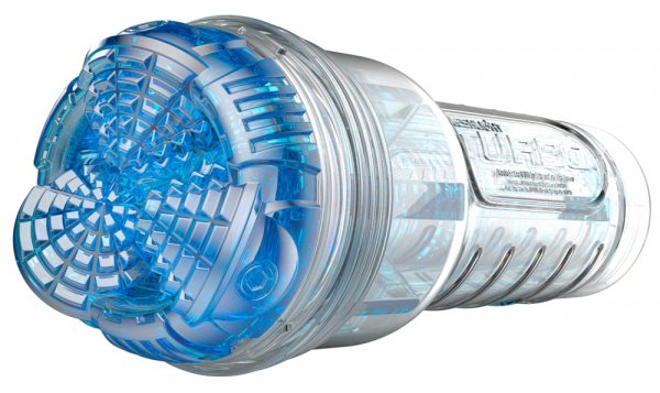 Transparent-blauer Masturbator Turbo Core
