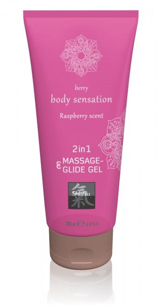 Massage &amp; Glide Gel 2in1 Raspberry Scent