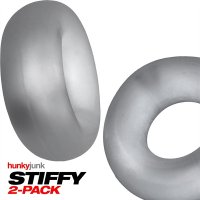 Vorschau: STIFFY 2er-Pack Bullen-Cockringe - Clear Ice