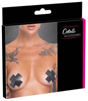 Vorschau: Nippelsticker Cross Schwarz