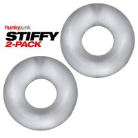 Vorschau: STIFFY 2er-Pack Bullen-Cockringe - Clear Ice