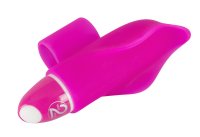 Vorschau: Pinkfarbener Finger-Vibrator in Delfinform