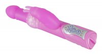 Vorschau: Silikon-Perlenvibrator mit Klitoris-Vibro-Bunny