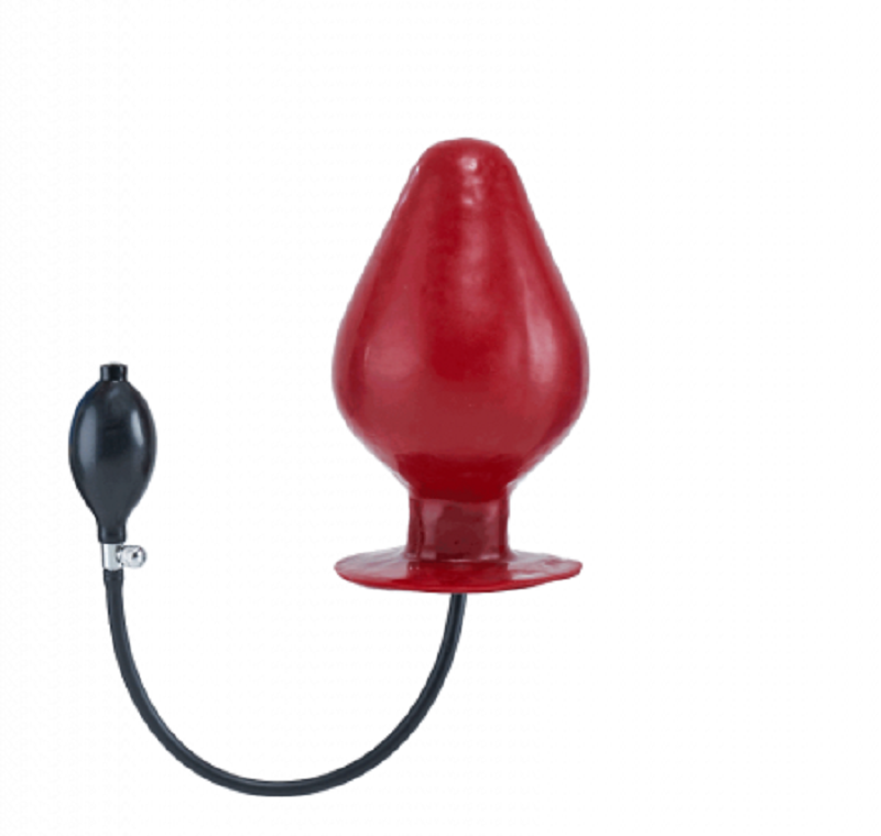 Aufblasbarer Vortex Butt Plug XL in Rot