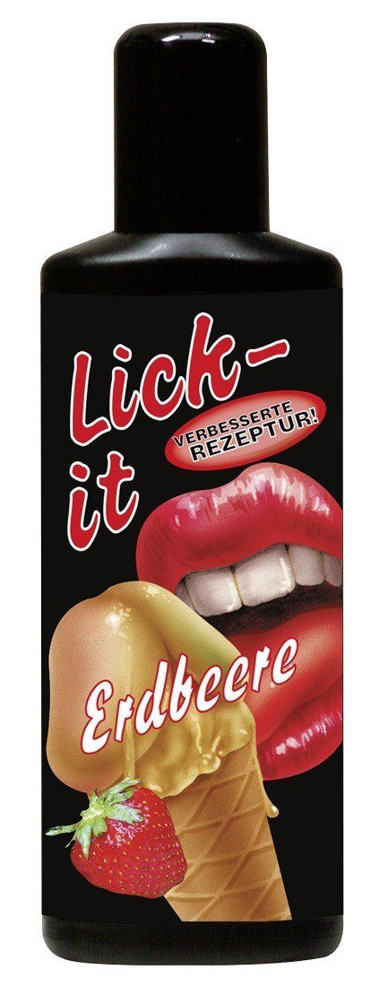 Lick-it Gleitgel mit Erdbeere Aroma